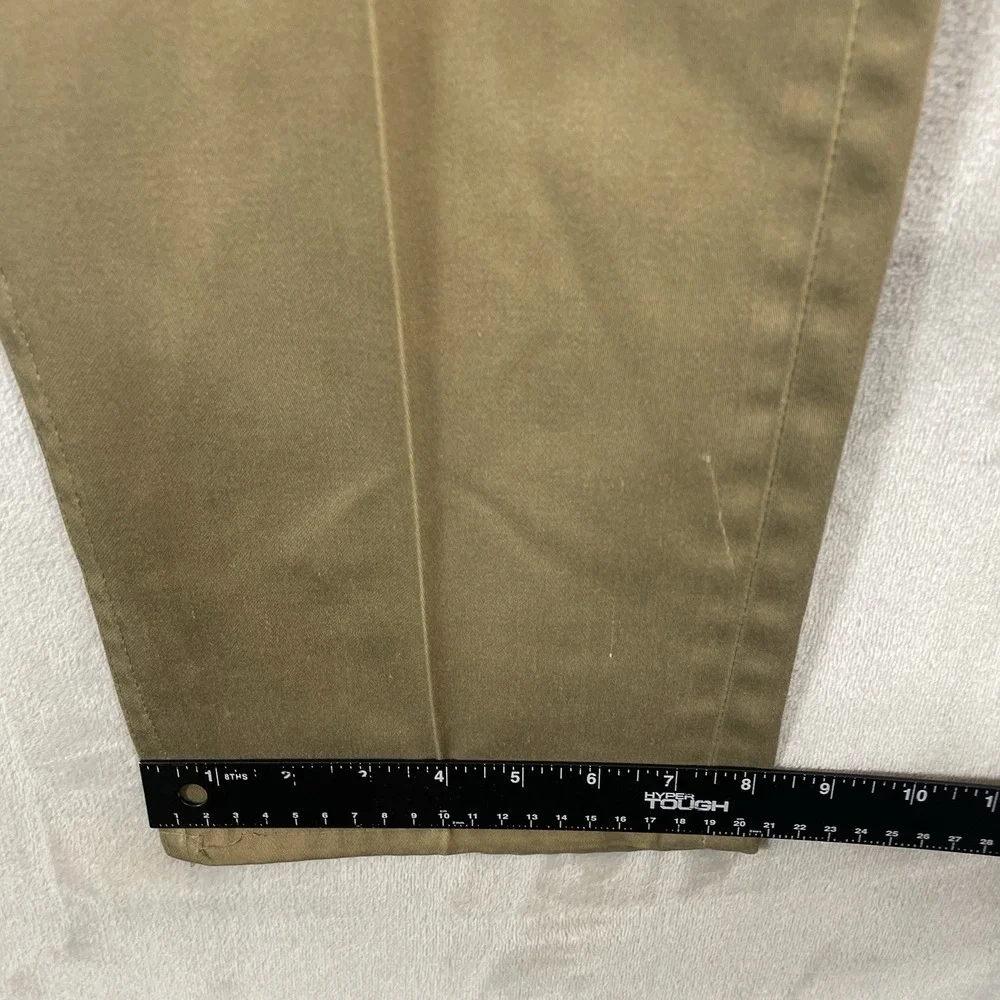 True Vtg 60s Lee Westerner Pants Mens 36x29 Cotton Talon Zipper Green USA Union